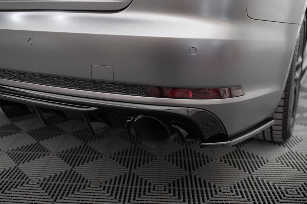 Rear Valance V.1 Audi A4 S-line B9 (Version with single exhaust tips on both sides)