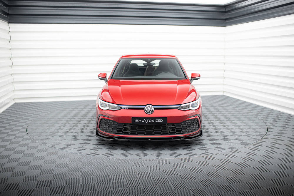 Front Splitter V.2 + Flaps Volkswagen Golf GTI / GTE / GTD / R-Line Mk8