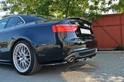 Rear Splitter Audi A5 Coupe / Sportback S-Line 8T (with a vertical bar)