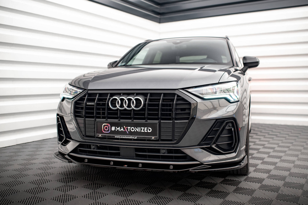 Front Splitter V.1 Audi Q3 S-Line SUV F3