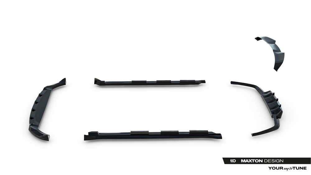 Set of Splitters Land Rover Range Rover Velar R-Dynamic Mk1 (The kit is not compatible with a towbar)