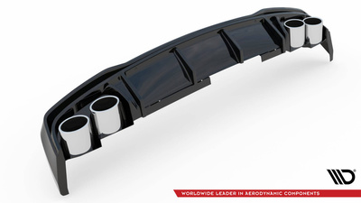 Rear Valance + Exhaust Ends Imitation Audi A6 S-Line / S6 C8 / C8 Facelift