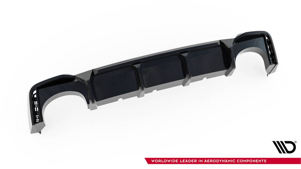 Prepreg Carbon Fiber Rear Diffuser Audi RS6 C8 / C8 Facelift (version without towbar)
