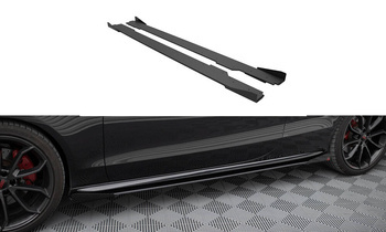 Street Pro Side Skirts Diffusers + Flaps Audi A5 / A5 S-Line / S5 Coupe / Cabrio 8T / 8T Facelift