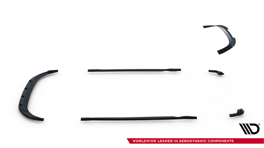 Set of Splitters V.2 Volkswagen Golf R Hatchback Mk8 Facelift