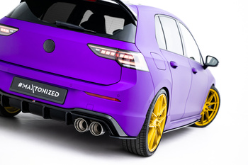 Street Pro Rear Side Splitters V.2 Volkswagen Golf R Hatchback Mk8 / Mk8 Facelift