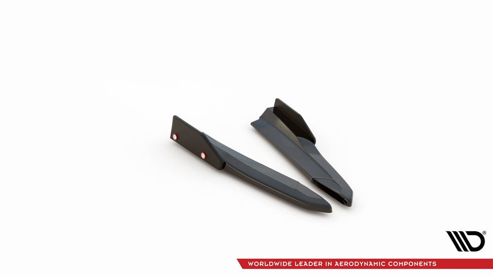 Rear Side Splitters V.2 + Flaps Skoda Octavia RS Combi / Liftback Mk4 / Mk4 Facelift