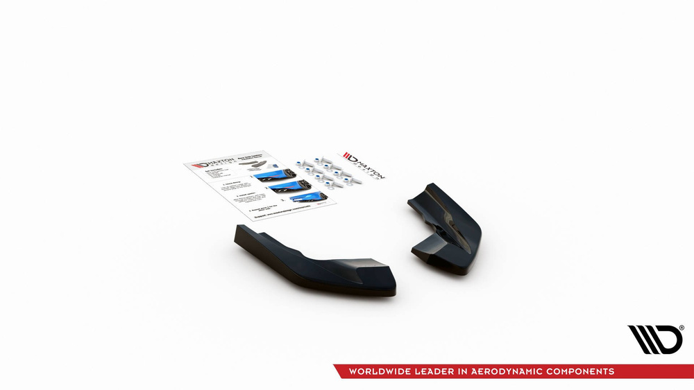 Rear Side Splitters V.2 for Volkswagen Golf R Hatchback Mk8