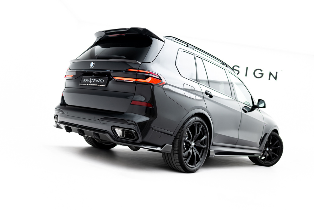 Prepreg Carbon Fiber Rear Diffuser BMW X7 M-Pack G07 Facelift (version without towbar)