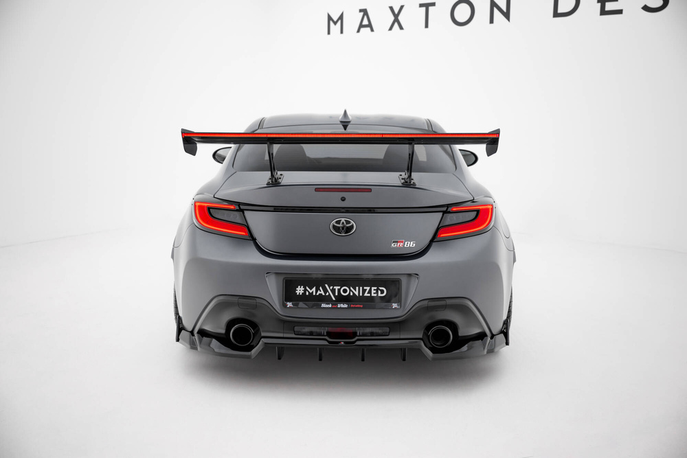 Carbon Spoiler With Internal Brackets Uprights + LED Toyota GR86 / Subaru BRZ Mk2