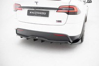 Rear Splitter (with vertical bars) V.2 Tesla Model X Mk1 Facelift